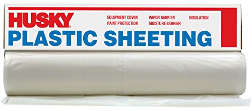 1-Roll of 20’ x 100’ Poly - America CF0420C Husky Clear 4-Mil Low Density Plastic Sheeting