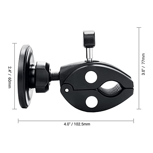Phone Holder Mount Magnetic Accessories: Fitness Equipment Gym Motorcycle Handlebar, Exercise Bike, Treadmill, Stroller, Cart, for Magsafe iPhone 16 15 14 13 12 Plus Pro Max & All Phone Stand Clamp