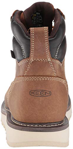 KEEN Utility Men's Cincinnati 6" Waterproof Soft Toe Wedge Work Boots, Belgian/Sandshell, 10