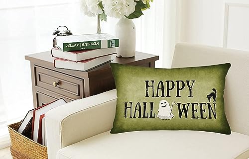 Easternprojet Hello Pumpkin Decor Lumbar Throw Pillow Covers 12x20 Inch Autumn Orange Pumpkins Waist Pillow Cases Blessed Farmhouse Thanksgiving Decor Pillow Cover for Sofa Couch