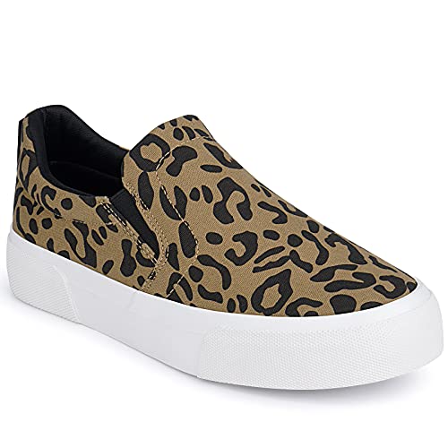 JENN ARDOR Women’s Slip On Sneakers Perforated/Quilted Casual Shoes Fashion Comfortable Walking Flats S.Grey