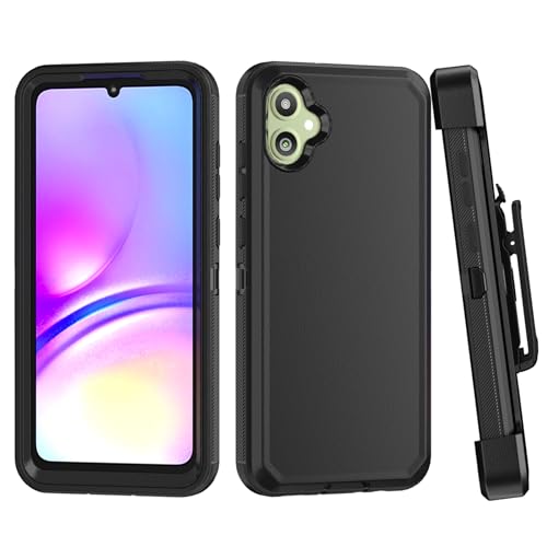 TASHHAR Phone Case for Samsung Galaxy A05 2023 case,Heavy Duty Hard Shockproof Armor Protector Case Cover with Belt Clip Holster for Samsung A05 2023 Phone Case (Orange)