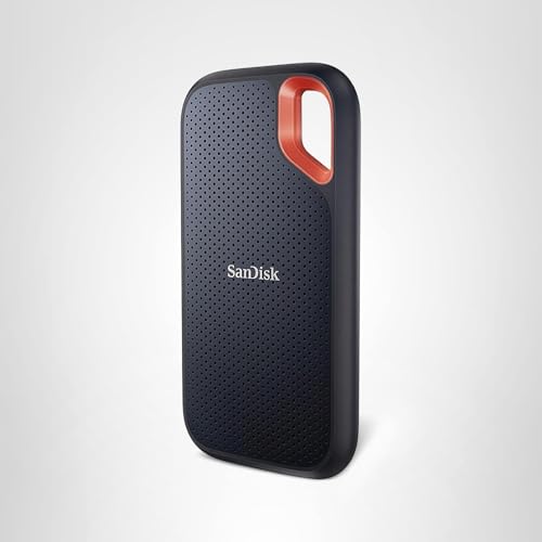 SANDISK 2TB Extreme Portable SSD - Up to 1050MB/s, USB-C, USB 3.2 Gen 2, IP65 Water and Dust Resistance, Updated Firmware - External Solid State Drive - SDSSDE61-2T00-G25