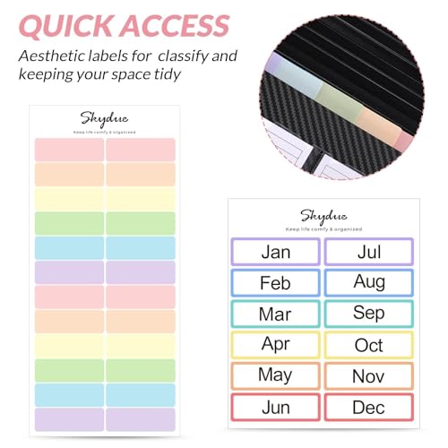 SKYDUE Receipt Coupon Organizer Holder, 2 Packs 13 Pockets Small Accordion File Organizer, Mini Expanding File Folder for Small Business, 10 * 5.5 Inches