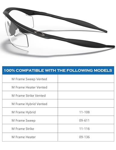 Replacement Nosepieces Nose Pads for Oakley M Frame Series Sunglass - Gray + Sky Blue