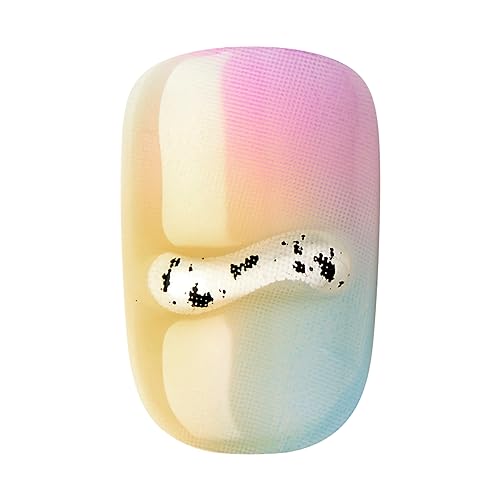 KISS imPRESS No Glue Mani Press On Nails, Color, 'Baby why so Blue', Blue, Short Size, Squoval Shape, Includes 30 Nails, Prep Pad, Instructions Sheet, 1 Manicure Stick, 1 Mini File