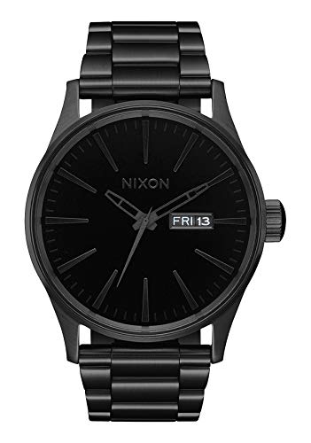 Nixon Mens Sentry Stainless Steel Gunmetal/BlackBerry/Gold