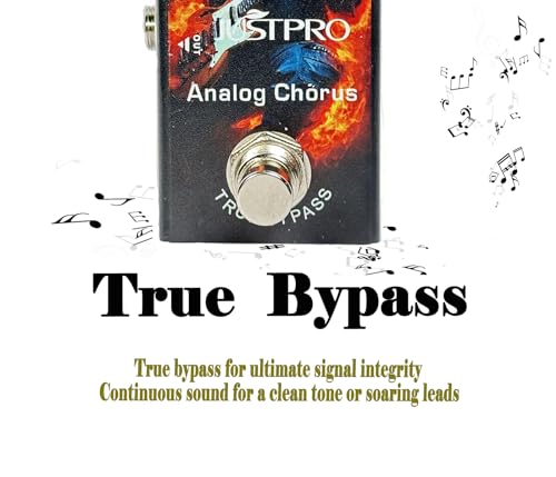 JUSTPRO Chorus Guitar Pedal, Analog Chorus Electric Guitar Effect Pedal Single Type DC 9V True Bypass