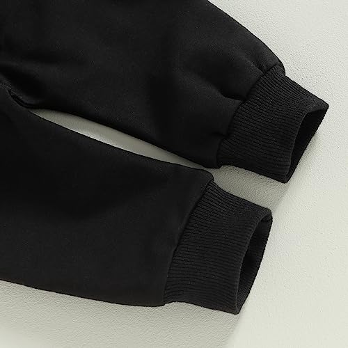 Karesoull Toddler Baby Boy Sweatsuits Fall Winter Clothes Set Long Sleeve Solid Color Crewneck Sweatshirts & Pants Outfit