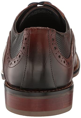 Stacy Adams Men's Joss Wingtip Lace Up Oxford, Cognac, 13