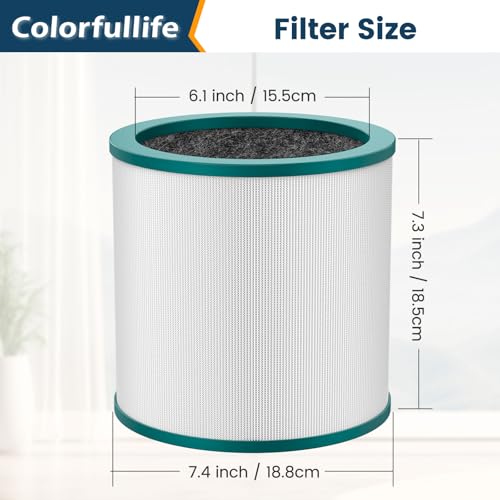 TP01 Air Purifier Filter Replacement for Dyson Tower Purifier Pure Cool Link TP02, TP03, AM11, BP01 Models, Compare to Part 968126-03
