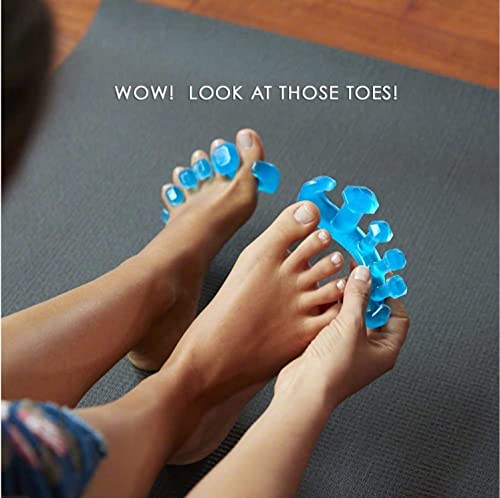 YogaToes GEMS: Gel Toe Stretcher & Separator - America’s Choice for Fighting Bunions, Hammer Toes (Small fits Shoe Sizes W: 7.5-11 / M: 7-10,) 1 Pair