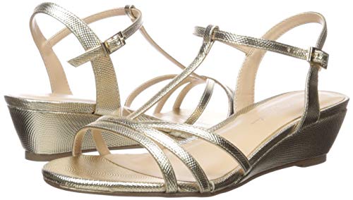 Paradox London Pink Women's Tessa Wedge Sandal, Silver, 11