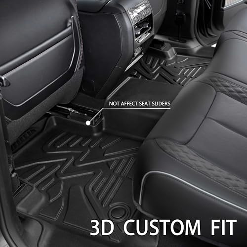 KARPAL Floor Mats Fit Toyota RAV4 2019-2024 (Include Hybrid), Custom Fit TPE All Weather Floor Liners 1st & 2nd Row Car Mats (3 PCS)