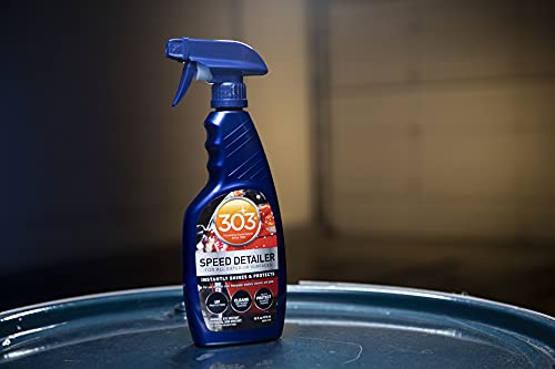 303 Products Speed Detailer - For All Exterior Automotive Surfaces - Instantly Shines And Protects Paint - Cleans Between Washes - UV Protection, 16 fl. oz. (30216CSR) Packaging May Vary
