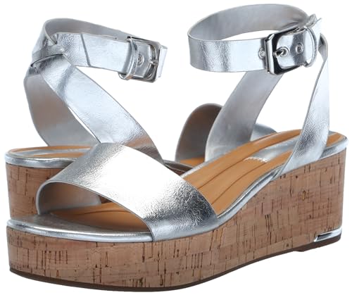 Franco Sarto Womens Presley Platform Wedge Sandal Multi Snake Print Faux Leather 8.5 M