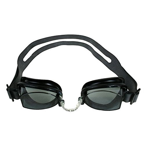 Water Gear Vortex Anti-Fog Swim Goggles - No Leak and Adjustable Split Headband - UV Protection Wide Angle Lens - Swimming Goggle for Men & Women (Smoke)
