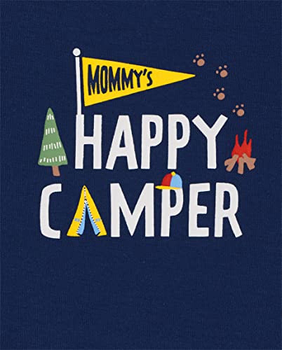 The Children's Place Baby and Newborn Short Sleeve Cotton Variety Pack Bodysuits, Camper 5-Pack, UPTO7LBS