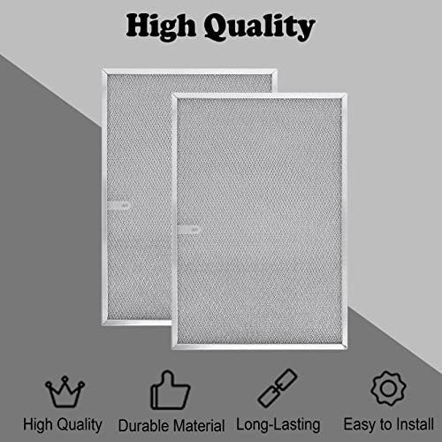 Wadoy BPS1FA36 Range Hood Filter 11-3/4" X 17-1/4" X 3/8", 2 Pack Aluminum Mesh Grease Range Hood Filter with Blue Protective Film (𝐂𝐚𝐧 𝐛𝐞 𝐭𝐨𝐫𝐧 𝐨𝐟𝐟) Compatible with Broan Nutone 99010300E