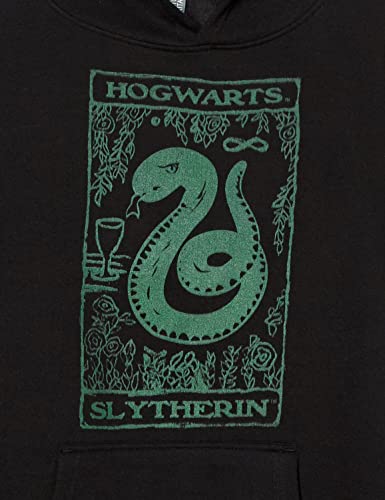 Harry Potter Kids Slytherin Tarot Youth Pullover Hoodie, Black, Small