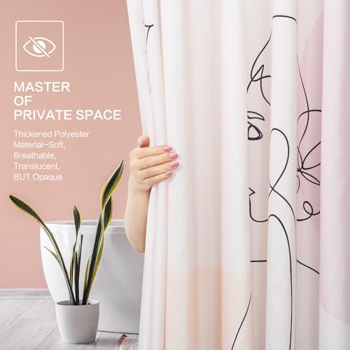 Flower Butterfly Shower Curtain, Glaze Glass Chinese Screen Window Shower Curtain Green Summer Shower Curtain Sets Waterproof Polyester Fabric Machine Washable Home Farmhouse Decor Bath Curtain