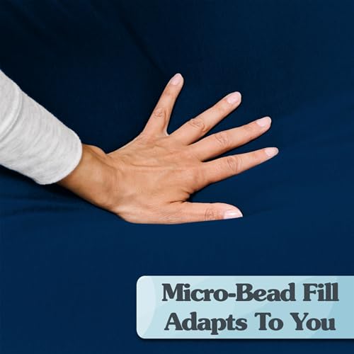 Yogibo Max 6-Foot Beanbag Chair, Bean Bag Couch with a Washable Outer Cover, Customer Favorite Cozy Sofa for Gaming, Reading, and Relaxing, Filled with Soft Micro-Beads, Pink