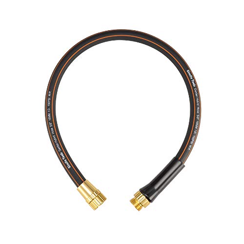 Giraffe Tools Garden Hose 25ft x 5/8", Water Hose Heavy Duty, Flexible, Lightweight Hybrid Hose with Swivel Handle, Male to Female Fittings, Burst 600 PSI