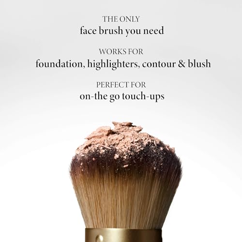 LAURA GELLER NEW YORK The Wonder Brush, Makeup Brush with Wooden Handle, Apply The Wonder Balm, Cream & Liquid Blush, Even Application and Blending