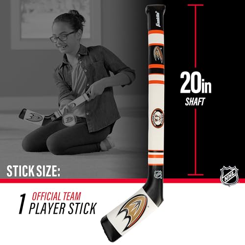 Franklin Sports Washington Capitals NHL Mini Soft Hockey Stick Set - NHL Team Soft Foam Mini Hockey Stick and Ball Set - Great Toy for Kids