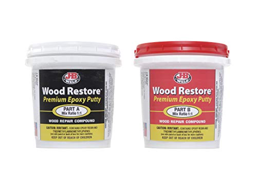 J-B Weld 40006 Wood Restore Premium Epoxy Putty Kit - 32 oz.