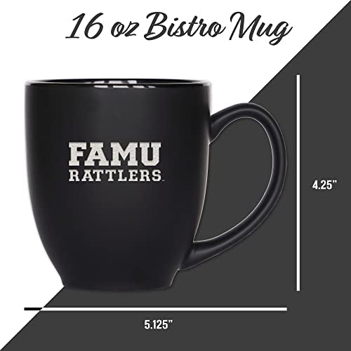Rico Industries Penn State Nittany Lions Lions Head Logo 15oz Laser Engraved Matte Black Ceramic Bistro Mug - for Hot or Cold Drinks