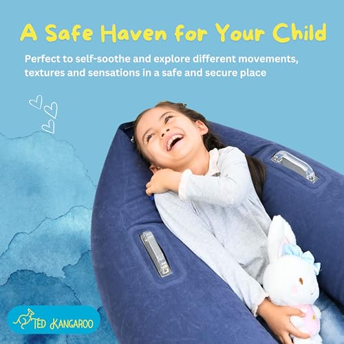Sensory Chair for Kids — Inflatable Peapod for Children, Includes Electric Air Pump