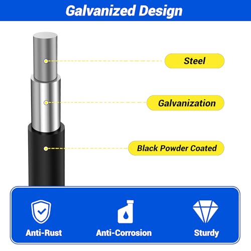 Black Hardware Cloth 1 inch 48inch(H) x 50ft(L), 16 Gauge Wire Mesh Roll for Chicken Wire Fencing Metal Garden Fence Powder Coated Galvanized Welded Fence Rabbit Poultry Cage Home Improvement Projects