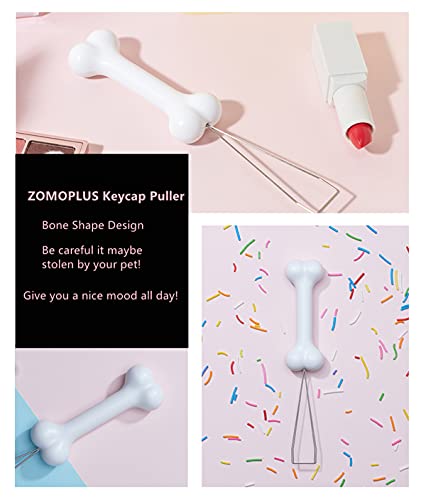 FKZ ZOMOPLUS Keycap Puller,Custom Keycap Puller,Cute Bone Custom Keycap Puller,Mechanical Keyboard Keycap Removal Tool (Bone)