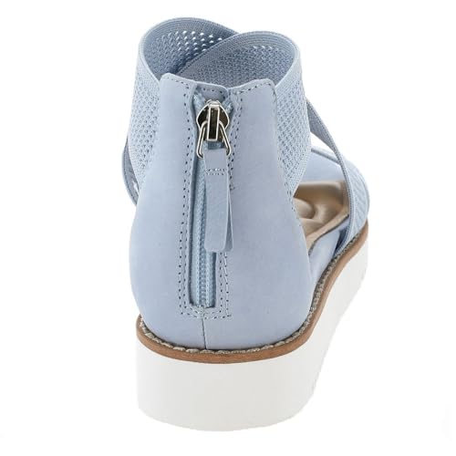 Easy Spirit Women's Wander2 Flat Sandal, Silver, 8.5