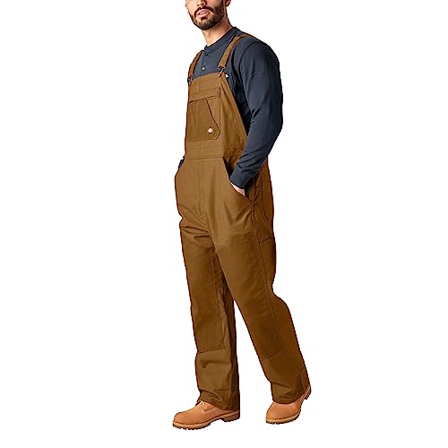 Dickies Men's Tradebuilt Wax Coated Canvas Double Front Bib, XXLarge Regular