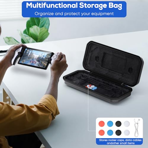 FYOUNG Carrying Case for PlayStation Portal, Protective Hard Shell Portable Travel Carry Handbag Full Protective Case Accessories for PlayStation Portal Remote Player (Black)