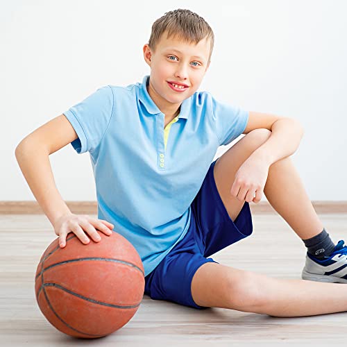 TYCTOS Boys Athletic Shorts Elastic Basketball Shorts Quick Dry Kids Youth Shorts Sports Soccer Shorts for Boys with Pockets Black&Black&Dark Gray&Darkgray&Navy&Navy&Light Gray X-Small