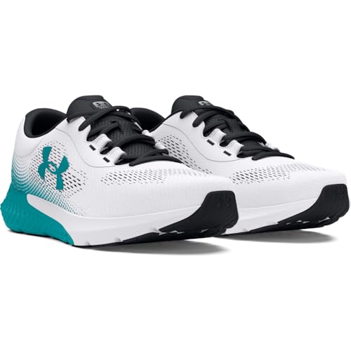 Under Armour Men's Charged Rogue 4, (001) Black/White/White, 13, US