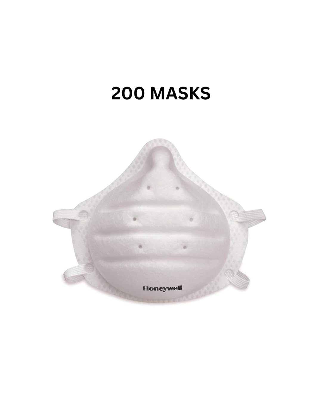 Honeywell Home N95 NIOSH-Approved Molded Cup Disposable Respirator Mask, 200-Pack (DC300N95)