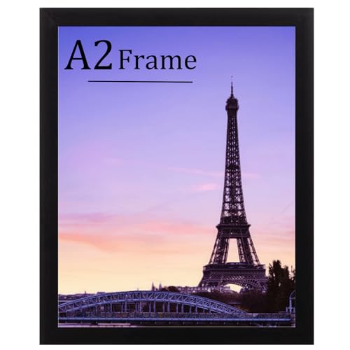 8.5x11 Picture Frame, Wall Gallery Photo Frames,Stable and Sturdy Black Frame with High Definition Plexiglass,8.5x11 Poster Photo Frame,Horizontal and Vertical Formats for Wall Hanging, Black