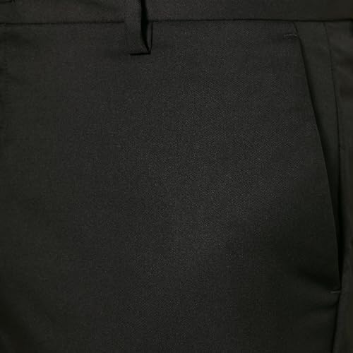 Amazon Essentials Men's Slim-Fit Flat-Front Dress Pant, Black, 42W x 29L