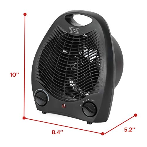 Title: BLACK+DECKER Lightweight Space Heater for Indoor Use, 1500W Infrared Heater with Overheat Protection