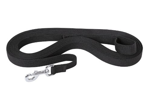 Weaver Leather Flat Cotton Lunge Line, Black, 1 x 30'