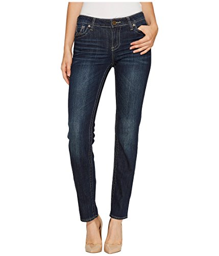KUT from the Kloth Stevie Straight Leg Jeans - Jeans for Women - Straight Leg - Cotton & Spandex Blend Fabric Straight Leg Jeans Wise Wash w/Eur 0 30