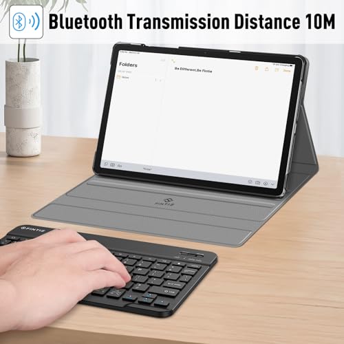 Fintie Keyboard Case for Samsung Galaxy Tab A9 Plus/A9+ 5G 11 Inch 2023 Model (SM-X210/X216/X218), Slim Lightweight Stand Cover with Magnetically Detachable Wireless Bluetooth Keyboard, Black