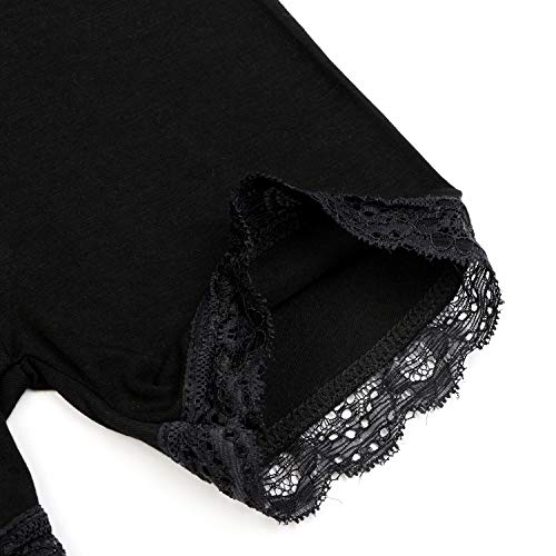 BOOPH Lace Bike Short Girls Dance Undershorts for 2-3T 6 Pack Black