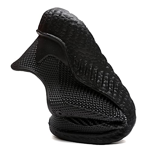 lozoye Professional Chef Clogs for Men Non Slip Oil Water Resistant Food Service Work Sneakers Comfort Casual Shoes (Numeric_7) Black