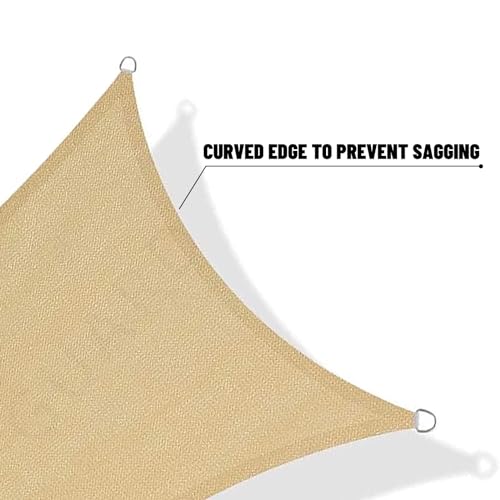 SUNNY GUARD Sun Shade Sail 13' x 20' Rectangle Terra UV Block Sunshade for Backyard Yard Deck Patio Garden Outdoor Activities and Facility(We Make Custom Size)