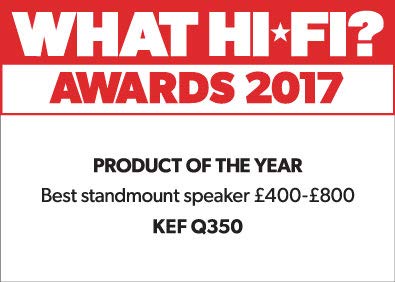 KEF Q350 Bookshelf Speakers - Pair (Black)